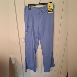 WonderWink Origins Women's Blue Scrub Pants‎ Cargo Pockets Size M New